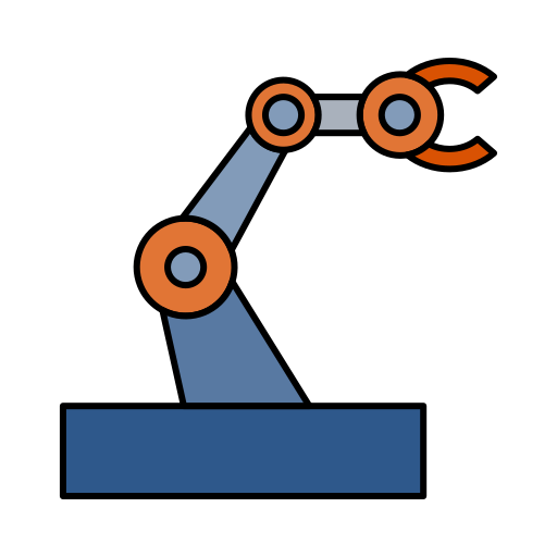 braccio robotico Generic Thin Outline Color icona