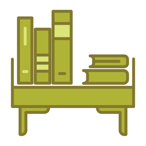 bookshelf Generic Outline Color icon