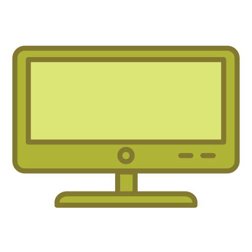 monitor Generic Outline Color icon