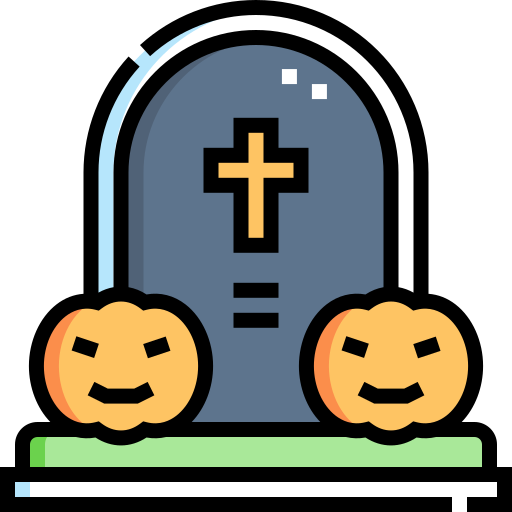 Tombstone Detailed Straight Lineal color icon
