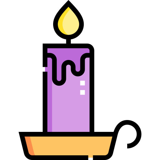 candle Detailed Straight Lineal color icon
