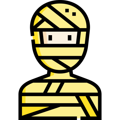 Mummy Detailed Straight Lineal color icon