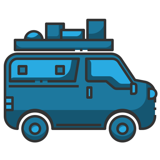 auto furgone Generic Blue icona