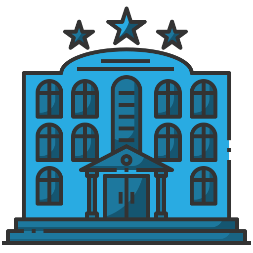ホテル Generic Blue icon