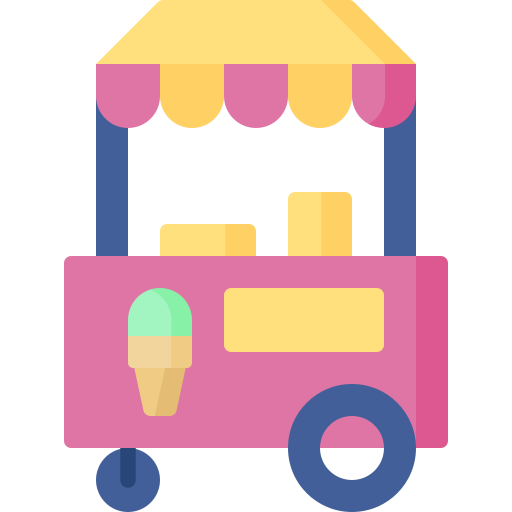 carrito de helados Special Flat icono