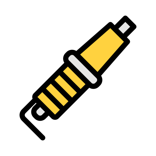 Spark plug Vector Stall Lineal Color icon