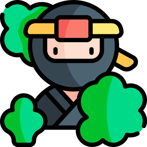 ninja Kawaii Lineal color icon
