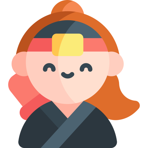 ninja Kawaii Flat icono