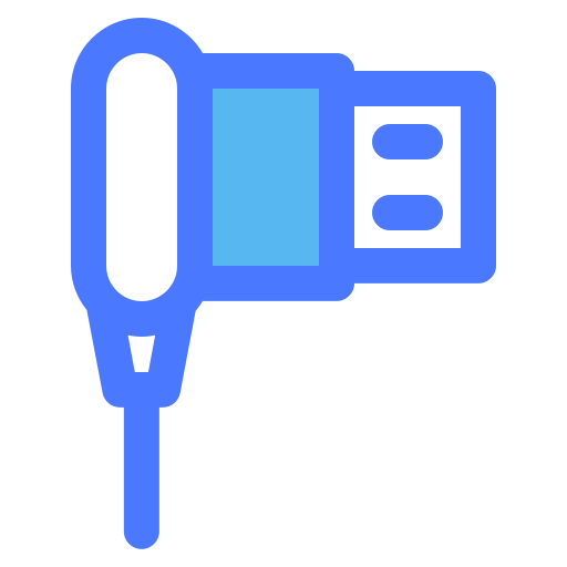 cargador usb Generic Blue icono