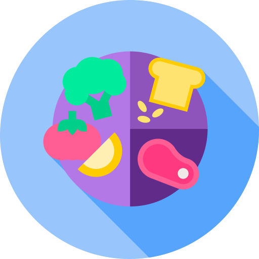 健康食品 Flat Circular Flat icon