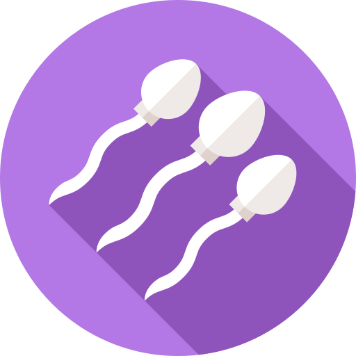 spermatozoön Flat Circular Flat icoon