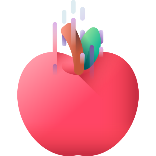 manzana 3D Color icono