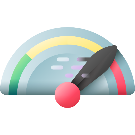 snelheidsmeter 3D Color icoon