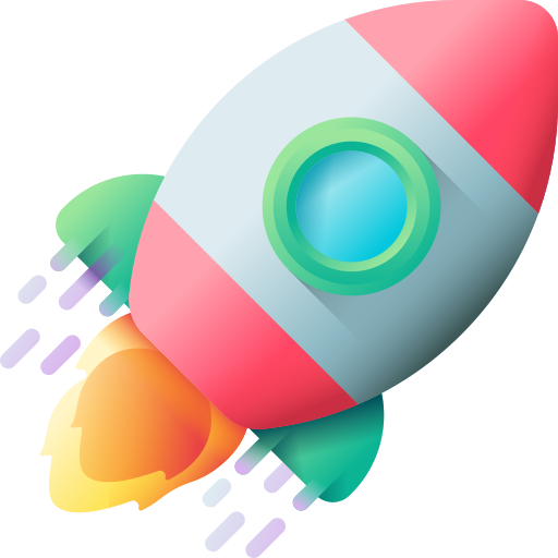 Ракета 3D Color иконка