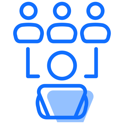 online gemeenschap Generic Blue icoon