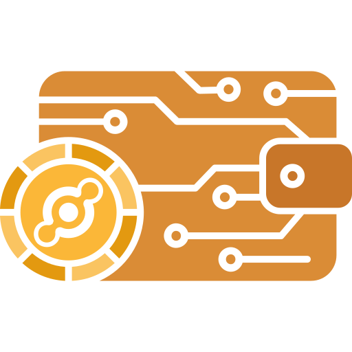 crypto-portemonnee Generic Flat icoon
