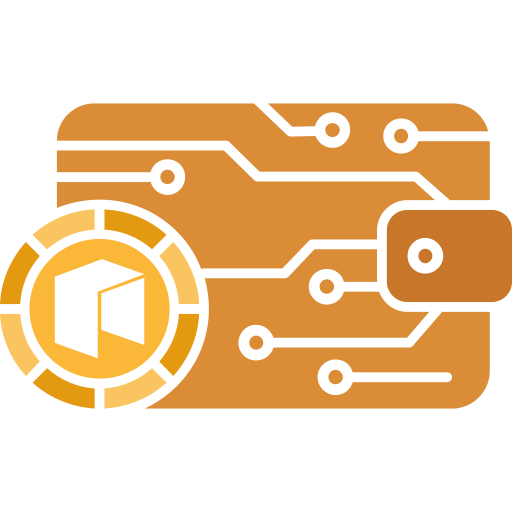Криптовалютный кошелек Generic Flat иконка