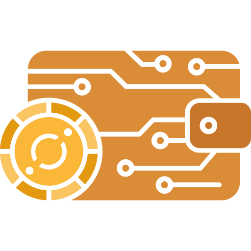 crypto-portemonnee Generic Flat icoon