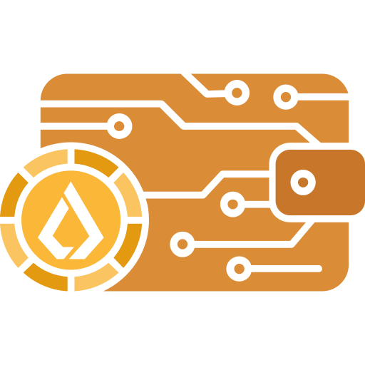 portfel kryptowalut Generic Flat ikona