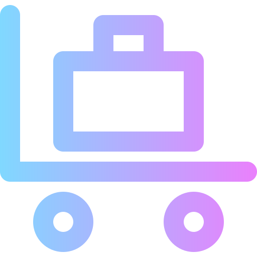 Luggage Super Basic Rounded Gradient icon