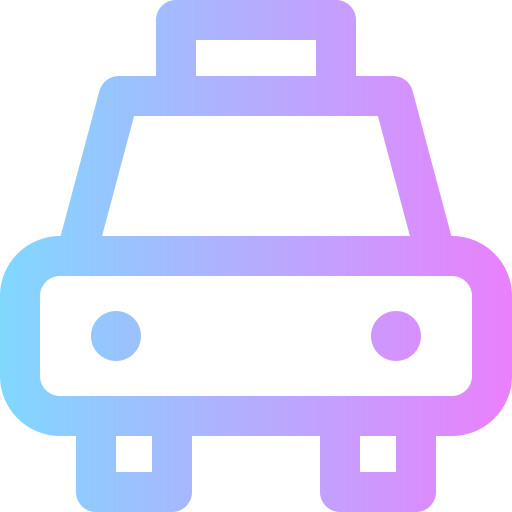 taxi Super Basic Rounded Gradient icono