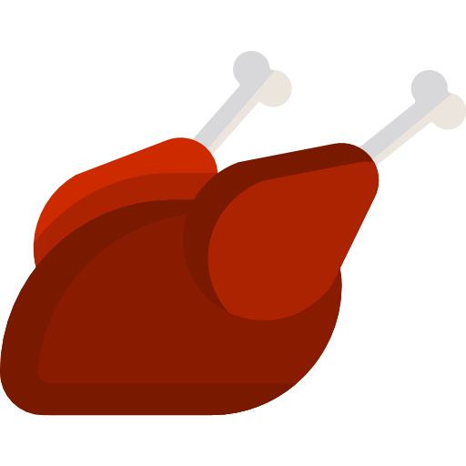 poulet rôti Special Flat Icône