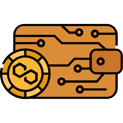 Криптовалютный кошелек Generic Outline Color иконка