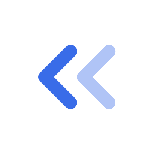 Angle-double-small-left Generic Blue icon
