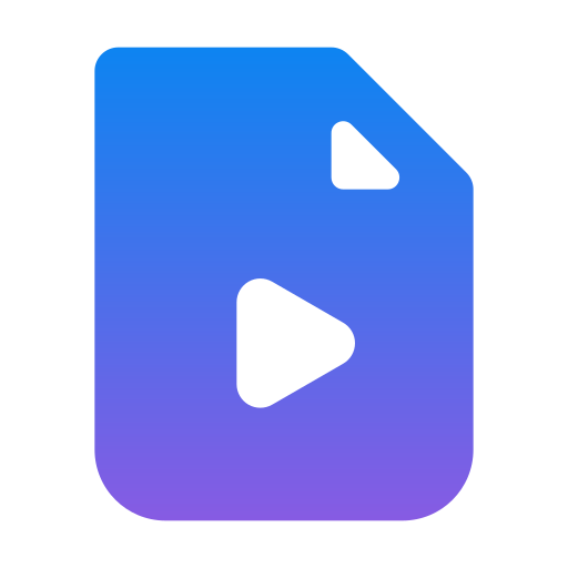 archivo de vídeo Generic Flat Gradient icono