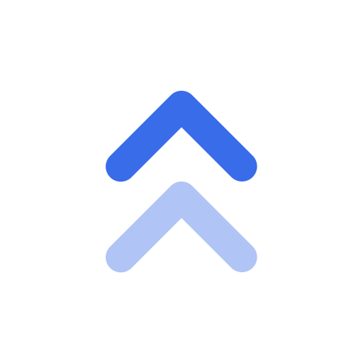 Angle-up Generic Blue icon