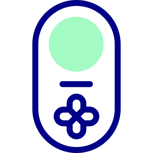 controlador Detailed Mixed Lineal color icono