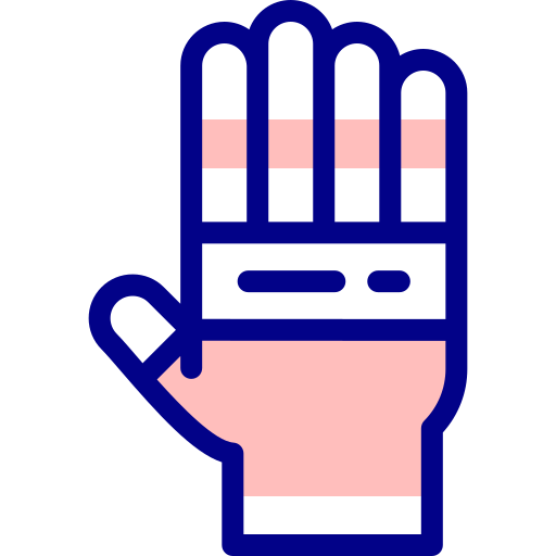 handschoen Detailed Mixed Lineal color icoon
