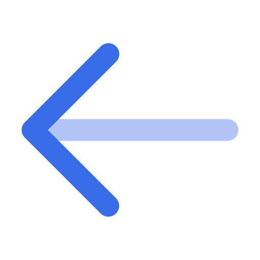 Arrow left Generic Blue icon