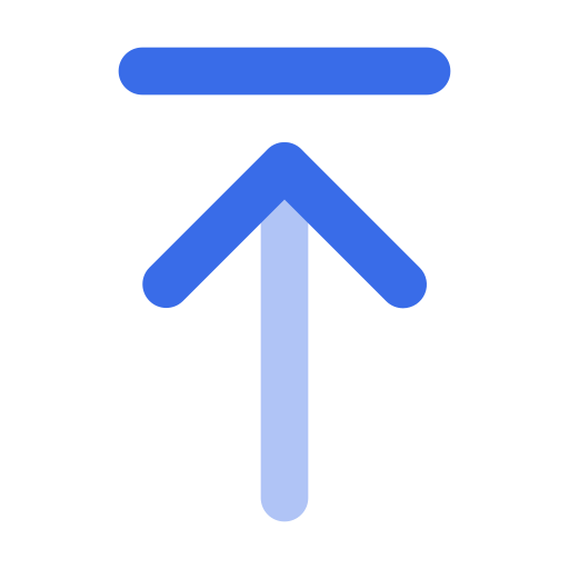 Arrow-to-top Generic Blue icon