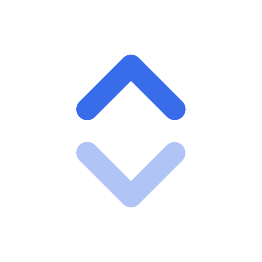 Up and Down Arrow Generic Blue icon