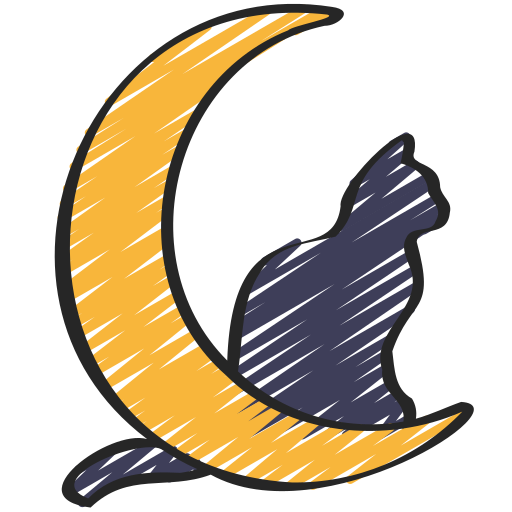 gatto nero Juicy Fish Sketchy icona