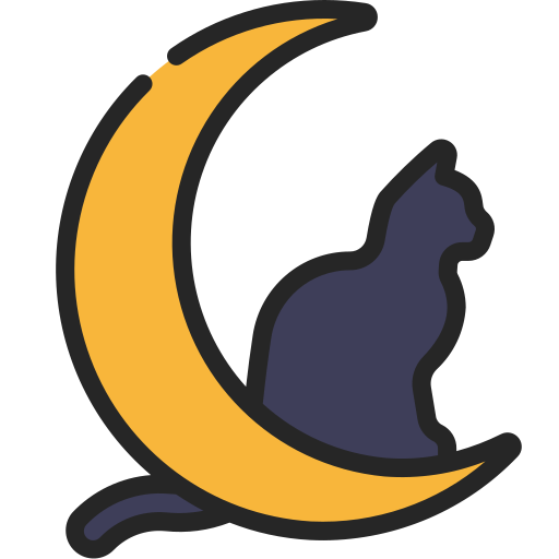 gato negro Juicy Fish Soft-fill icono