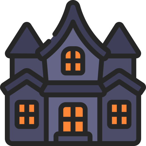 Haunted House Juicy Fish Soft-fill icon