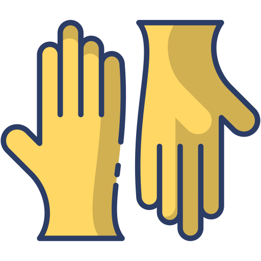 Gloves Generic Outline Color icon