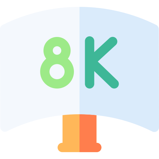 8k Basic Rounded Flat icon