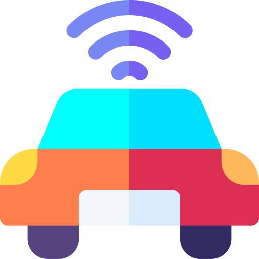 Self driving Basic Rounded Flat icon