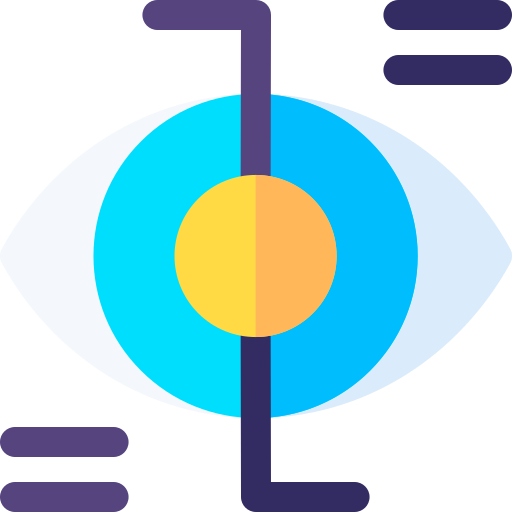 ojo biónico Basic Rounded Flat icono