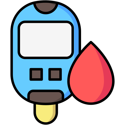 血糖計 Generic Outline Color icon