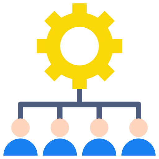 struttura organizzativa Generic Flat icona