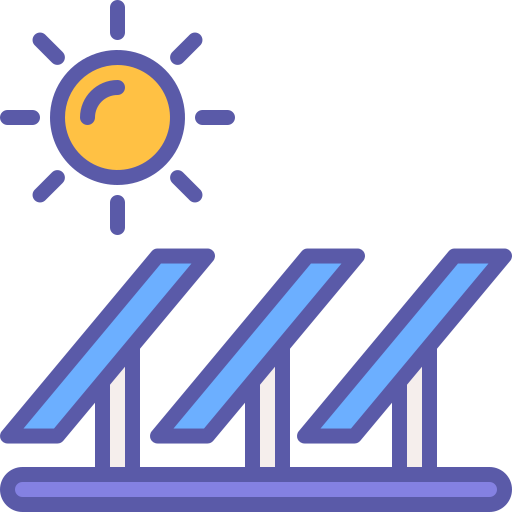 energía solar Generic Outline Color icono