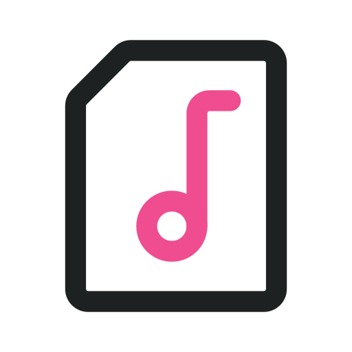 playlist-datei Generic Outline Color icon