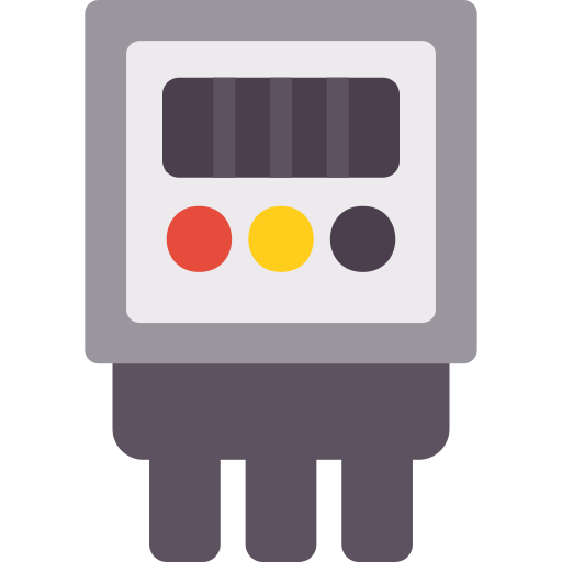 compteur électrique Generic Flat Icône