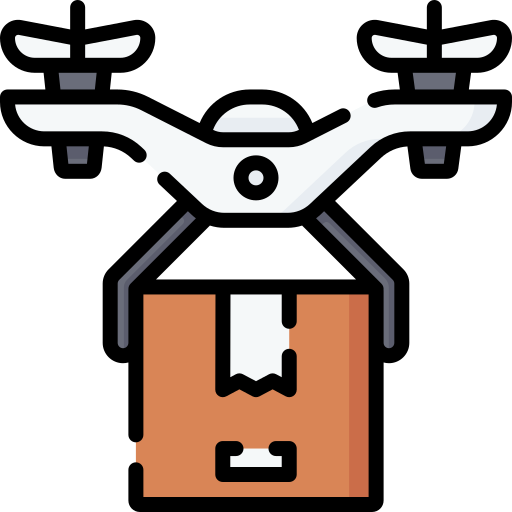 Drone delivery Special Lineal color icon