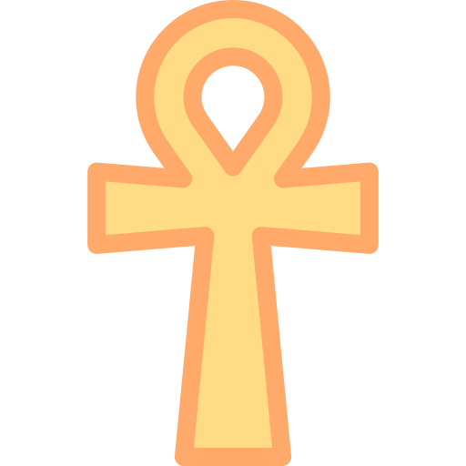 ankh Detailed color Lineal color icono