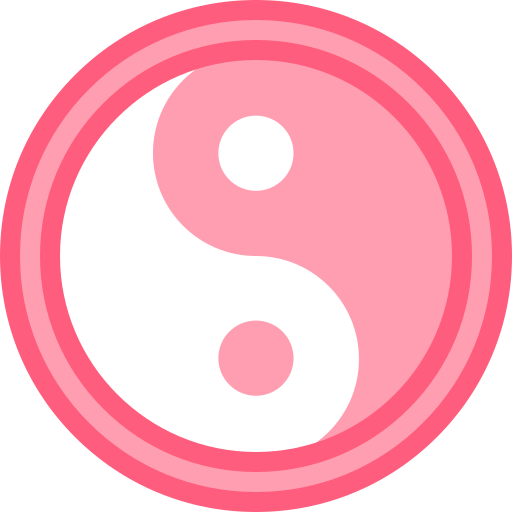 yin-yang Detailed color Lineal color icon